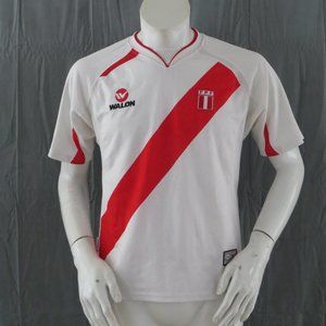 Team Peru Soccer Jersey by Walon - 2007 Home # 12 Dime - Men's Small